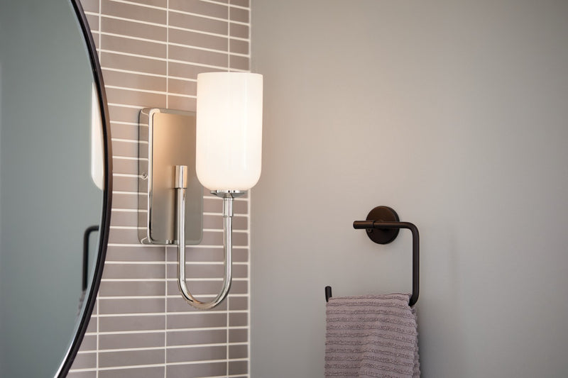 Kichler 55161PN One Light Wall Sconce, Polished Nickel (5)