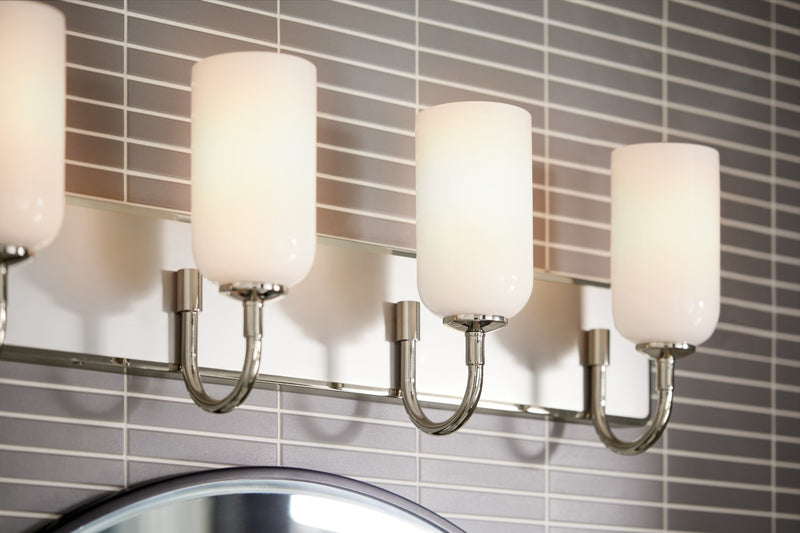 Kichler 55164PN Four Light Bath, Polished Nickel (4)
