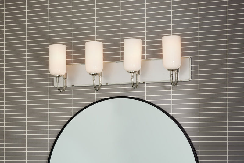 Kichler 55164PN Four Light Bath, Polished Nickel (6)