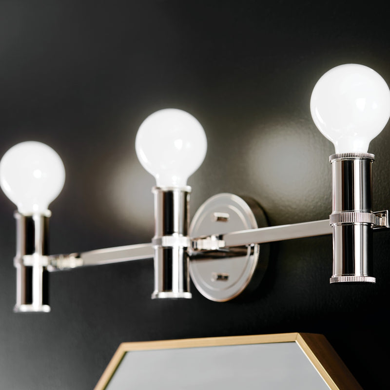 Kichler 55157PN Three Light Bath, Polished Nickel (6)