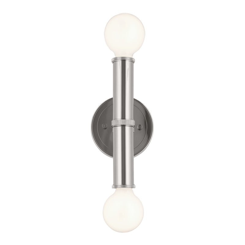 Kichler 55159PN Two Light Wall Sconce, Polished Nickel (4)