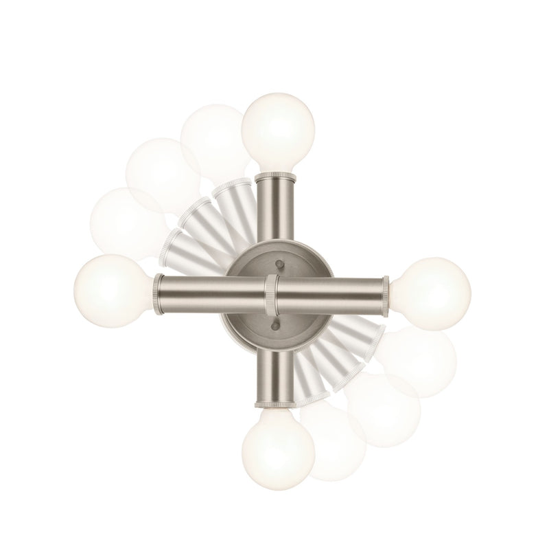 Kichler 55159NI Two Light Wall Sconce, Brushed Nickel (2)