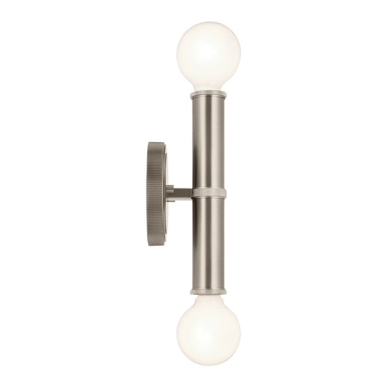 Kichler 55159NI Two Light Wall Sconce, Brushed Nickel (6)