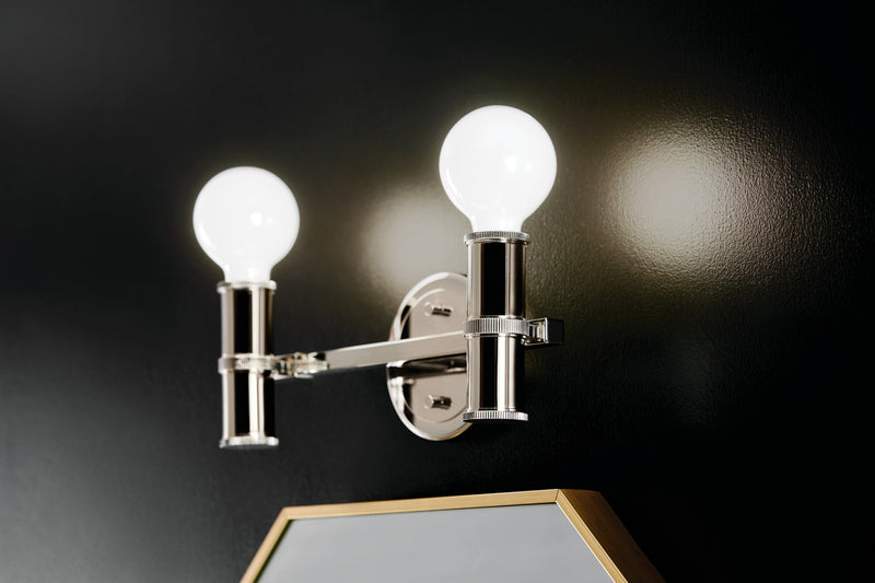 Kichler 55158PN Two Light Bath, Polished Nickel (5)