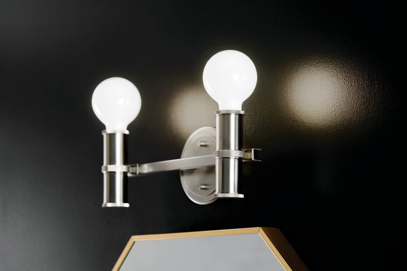 Kichler 55158NI Two Light Bath, Brushed Nickel (5)