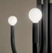 Kichler 52550BK Eight Light Chandelier, Black (5)