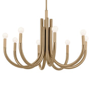Kichler 52550CPZ Eight Light Chandelier, Champagne Bronze (3)