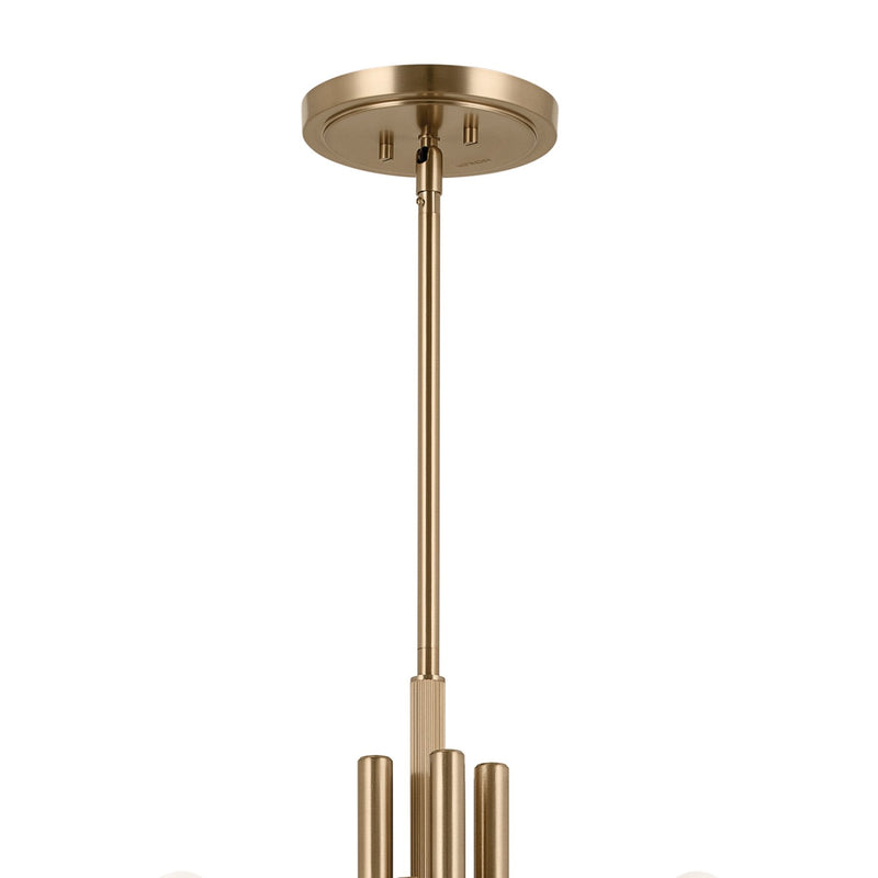 Kichler 52551CPZ Ten Light Chandelier, Champagne Bronze (2)