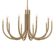 Kichler 52551CPZ Ten Light Chandelier, Champagne Bronze (4)