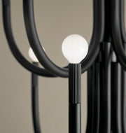 Kichler 52552BK 15 Light Chandelier, Black (5)