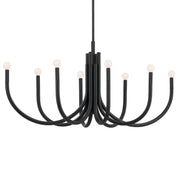 Kichler 52553BK Eight Light Chandelier, Black (4)
