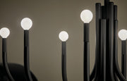 Kichler 52553BK Eight Light Chandelier, Black (6)