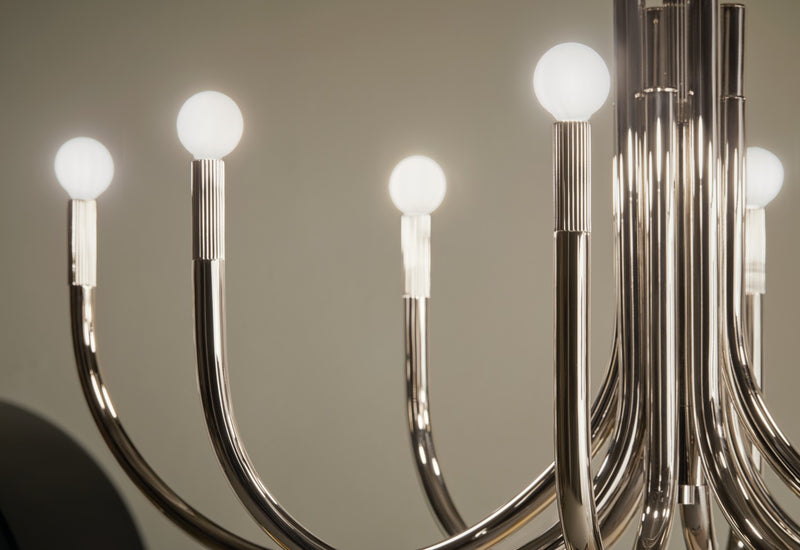 Kichler 52553PN Eight Light Chandelier, Polished Nickel (6)