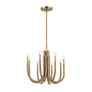 Kichler 52553CPZ Eight Light Chandelier, Champagne Bronze (5)