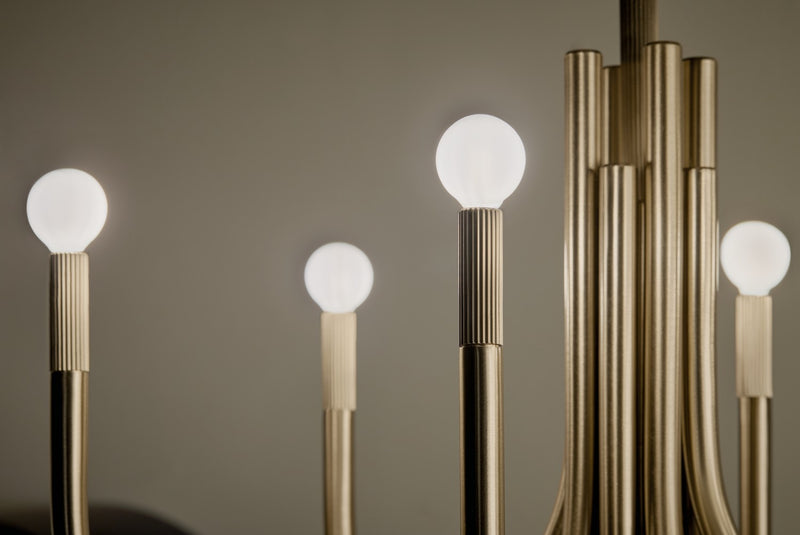 Kichler 52553CPZ Eight Light Chandelier, Champagne Bronze (6)