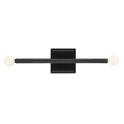 Kichler 52556BK Two Light Wall Sconce, Black (5)