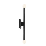 Kichler 52556BK Two Light Wall Sconce, Black (6)