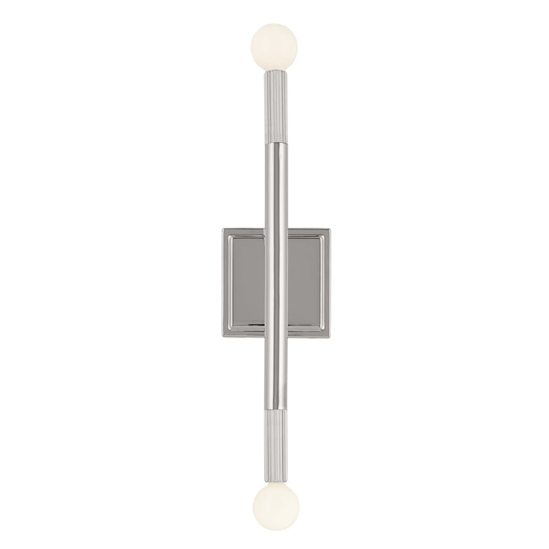 Kichler 52556PN Two Light Wall Sconce, Polished Nickel (4)