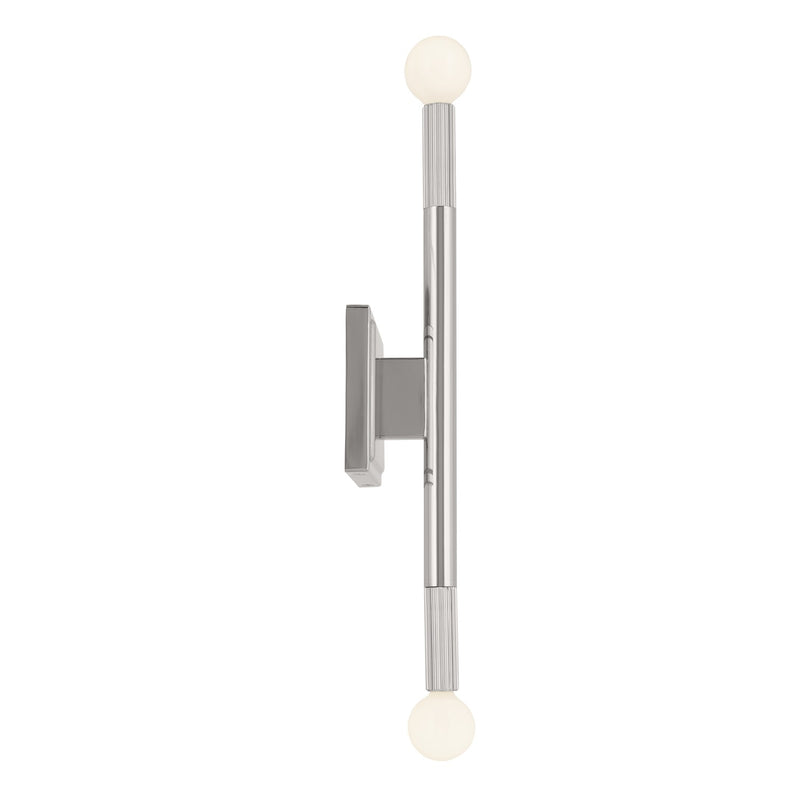 Kichler 52556PN Two Light Wall Sconce, Polished Nickel (6)