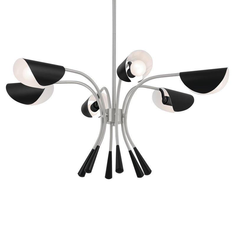 Kichler 52559SN Six Light Chandelier, Satin Nickel (3)
