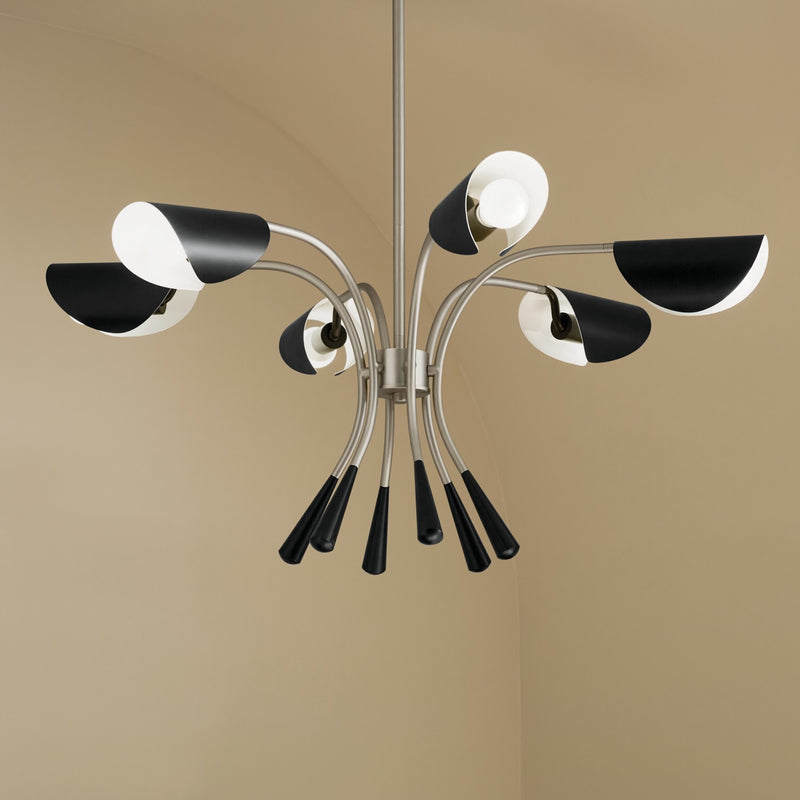 Kichler 52559SN Six Light Chandelier, Satin Nickel (5)