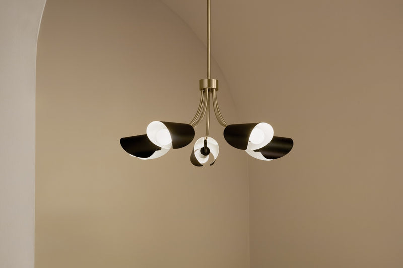Kichler 52558CPZBK Five Light Chandelier/Semi Flush, Champagne Bronze (6)
