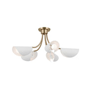 Kichler 52558CPZWH Five Light Chandelier/Semi Flush, Champagne Bronze (2)