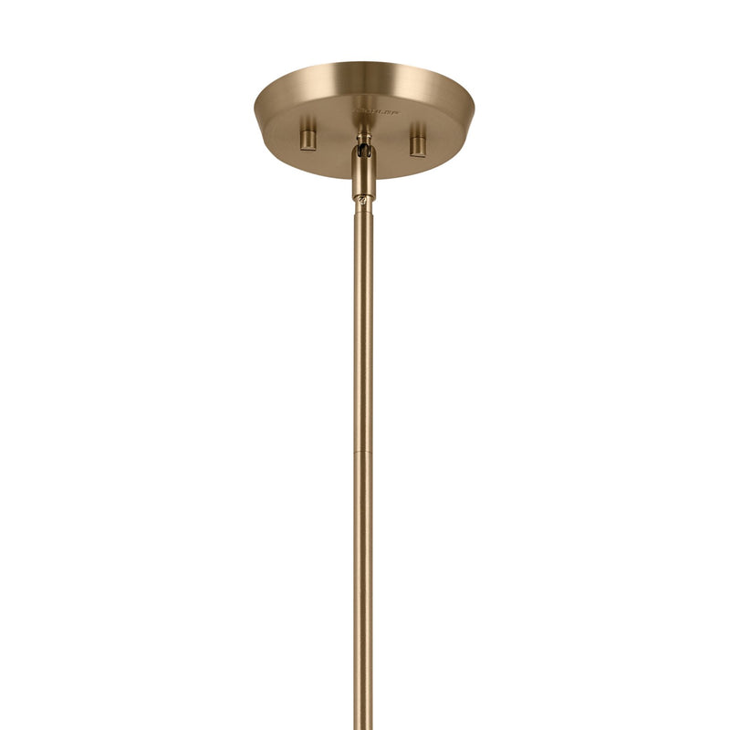 Kichler 52558CPZWH Five Light Chandelier/Semi Flush, Champagne Bronze (3)