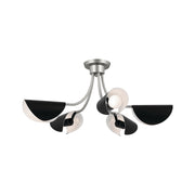 Kichler 52558SN Five Light Chandelier/Semi Flush, Satin Nickel (2)