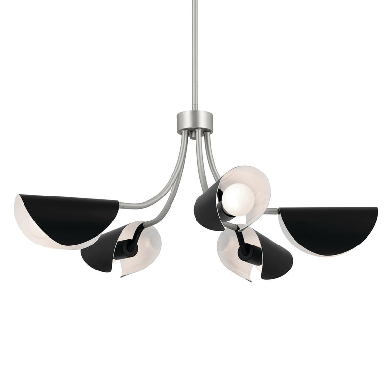 Kichler 52558SN Five Light Chandelier/Semi Flush, Satin Nickel (4)