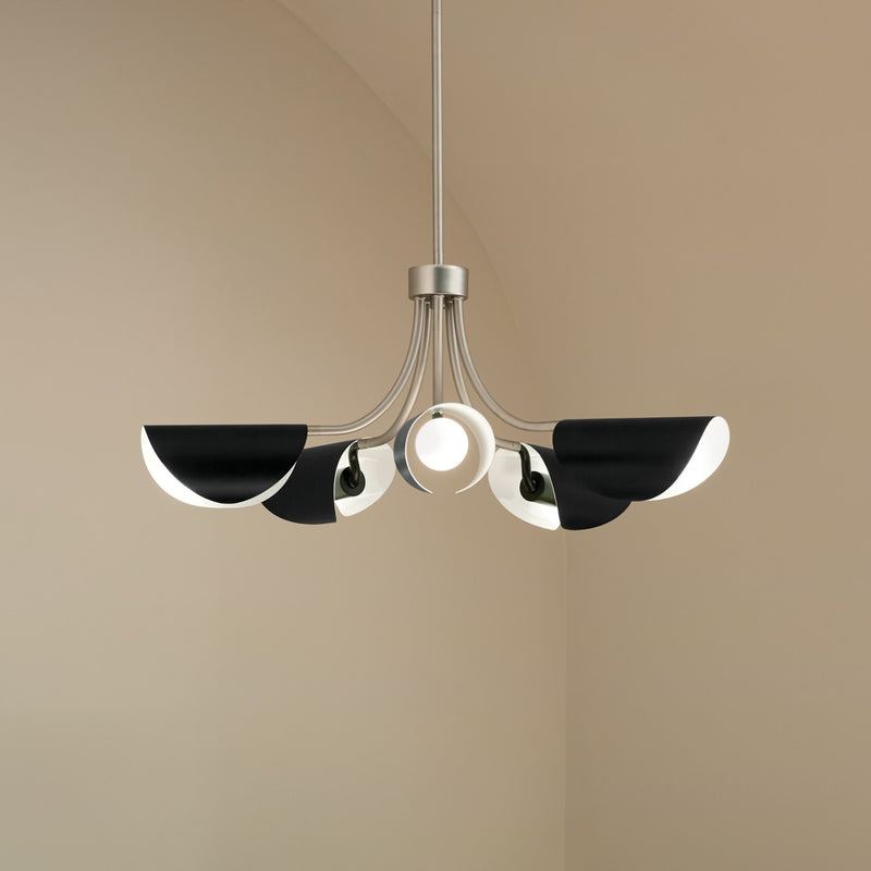 Kichler 52558SN Five Light Chandelier/Semi Flush, Satin Nickel (5)