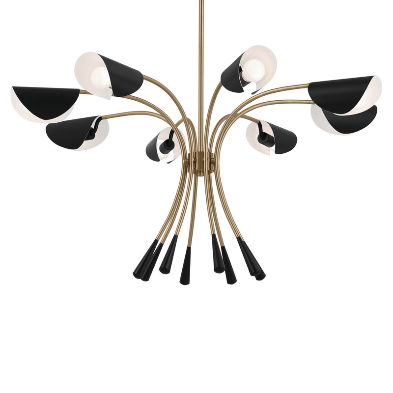 Kichler 52560CPZBK Eight Light Chandelier, Champagne Bronze (4)