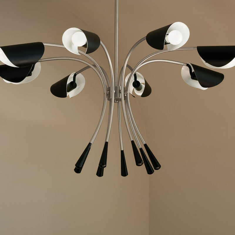 Kichler 52560SN Eight Light Chandelier, Satin Nickel (5)