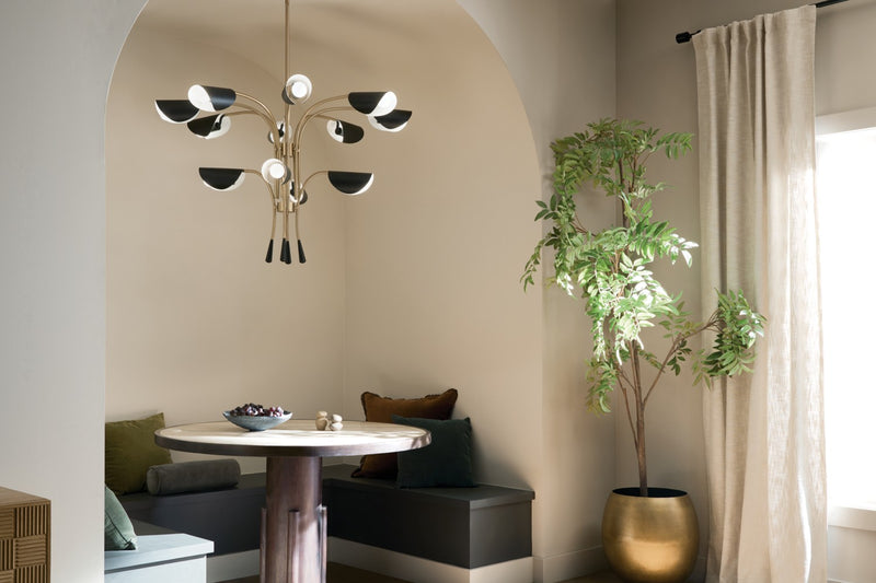 Kichler 52561CPZBK 12 Light Chandelier, Champagne Bronze (6)