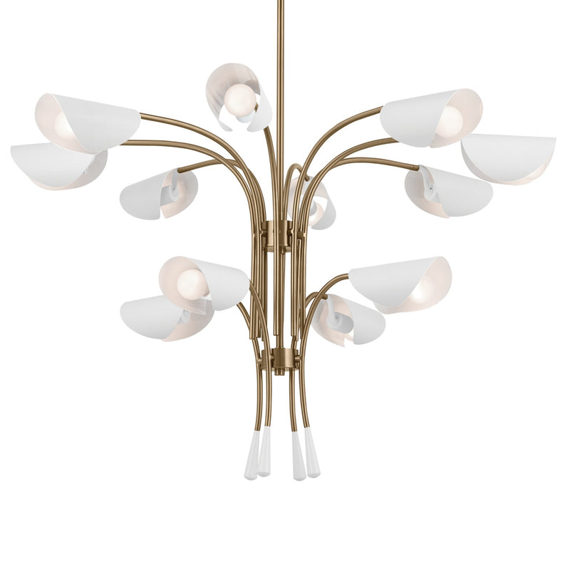 Kichler 52561CPZWH 12 Light Chandelier, Champagne Bronze (3)