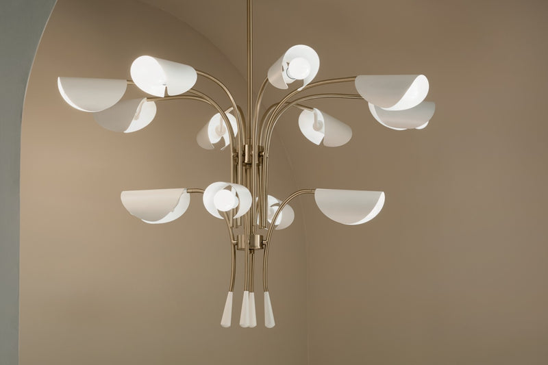 Kichler 52561CPZWH 12 Light Chandelier, Champagne Bronze (4)