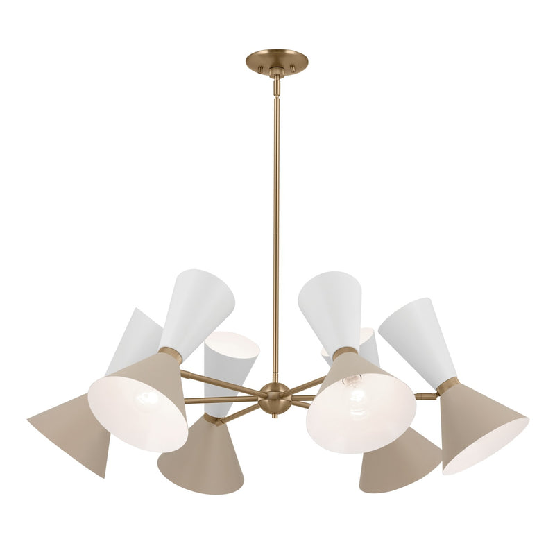 Kichler 52566CPZGRG 12 Light Chandelier, Champagne Bronze (2)