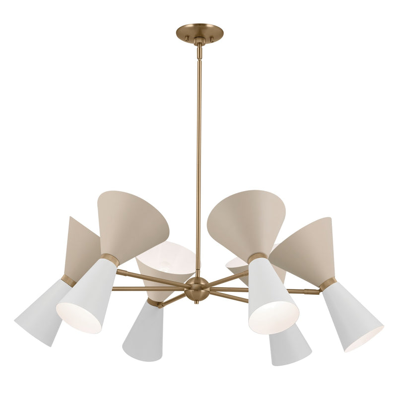 Kichler 52566CPZGRG 12 Light Chandelier, Champagne Bronze (4)
