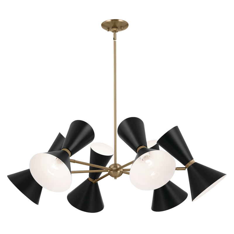 Kichler 52566CPZBK 12 Light Chandelier, Champagne Bronze (2)