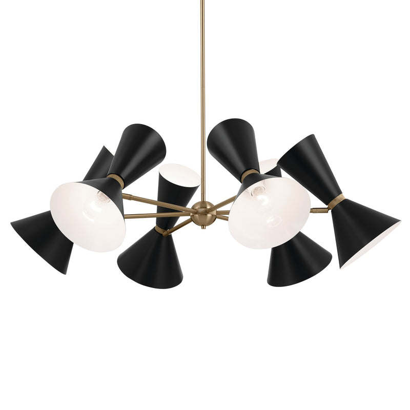 Kichler 52566CPZBK 12 Light Chandelier, Champagne Bronze (3)