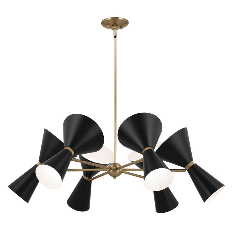 Kichler 52566CPZBK 12 Light Chandelier, Champagne Bronze (4)