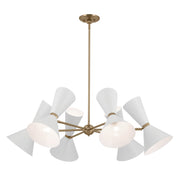Kichler 52566CPZWH 12 Light Chandelier, Champagne Bronze (2)