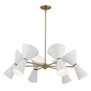 Kichler 52566CPZWH 12 Light Chandelier, Champagne Bronze (4)