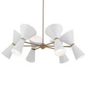 Kichler 52566CPZWH 12 Light Chandelier, Champagne Bronze (5)