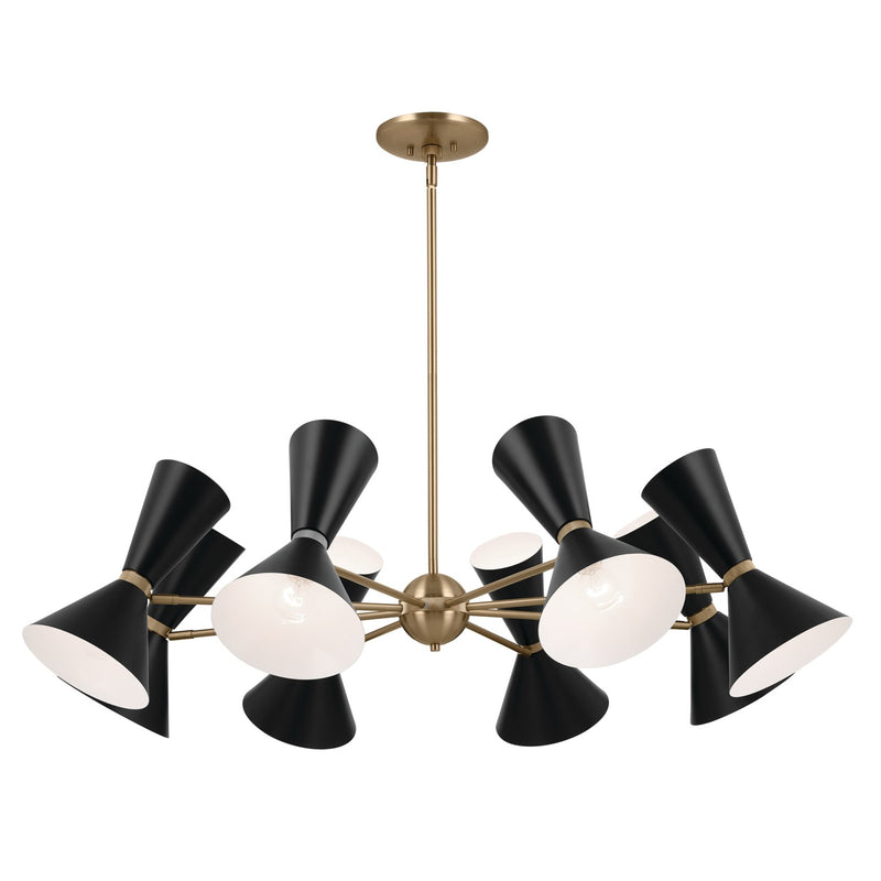 Kichler 52567CPZBK 16 Light Chandelier, Champagne Bronze (2)