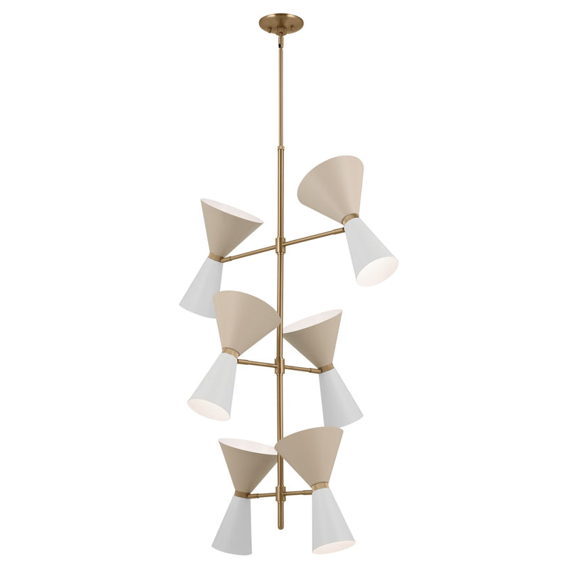 Kichler 52568CPZGRG 12 Light Foyer Chandelier, Champagne Bronze (4)