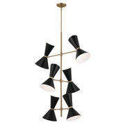 Kichler 52568CPZBK 12 Light Foyer Chandelier, Champagne Bronze (2)