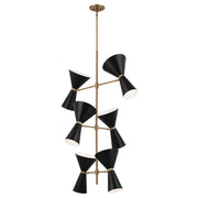 Kichler 52568CPZBK 12 Light Foyer Chandelier, Champagne Bronze (4)