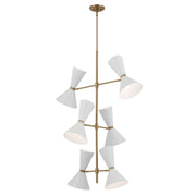 Kichler 52568CPZWH 12 Light Foyer Chandelier, Champagne Bronze (2)