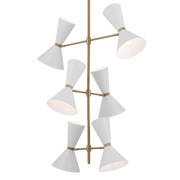 Kichler 52568CPZWH 12 Light Foyer Chandelier, Champagne Bronze (3)